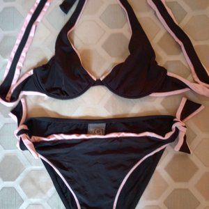 Black and pink bikini by Becca,  Large
